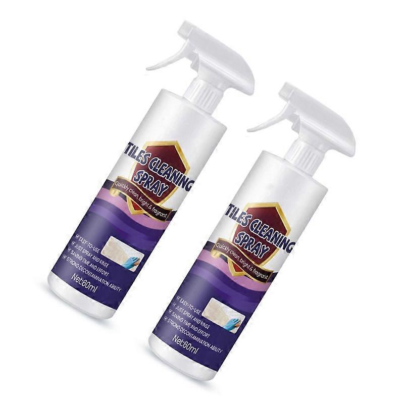 Powerful Spray Tile Cleaning Solution Floor Wall Cleaner Suitable for Kitchen and Bathroom (60ml) Multicolor