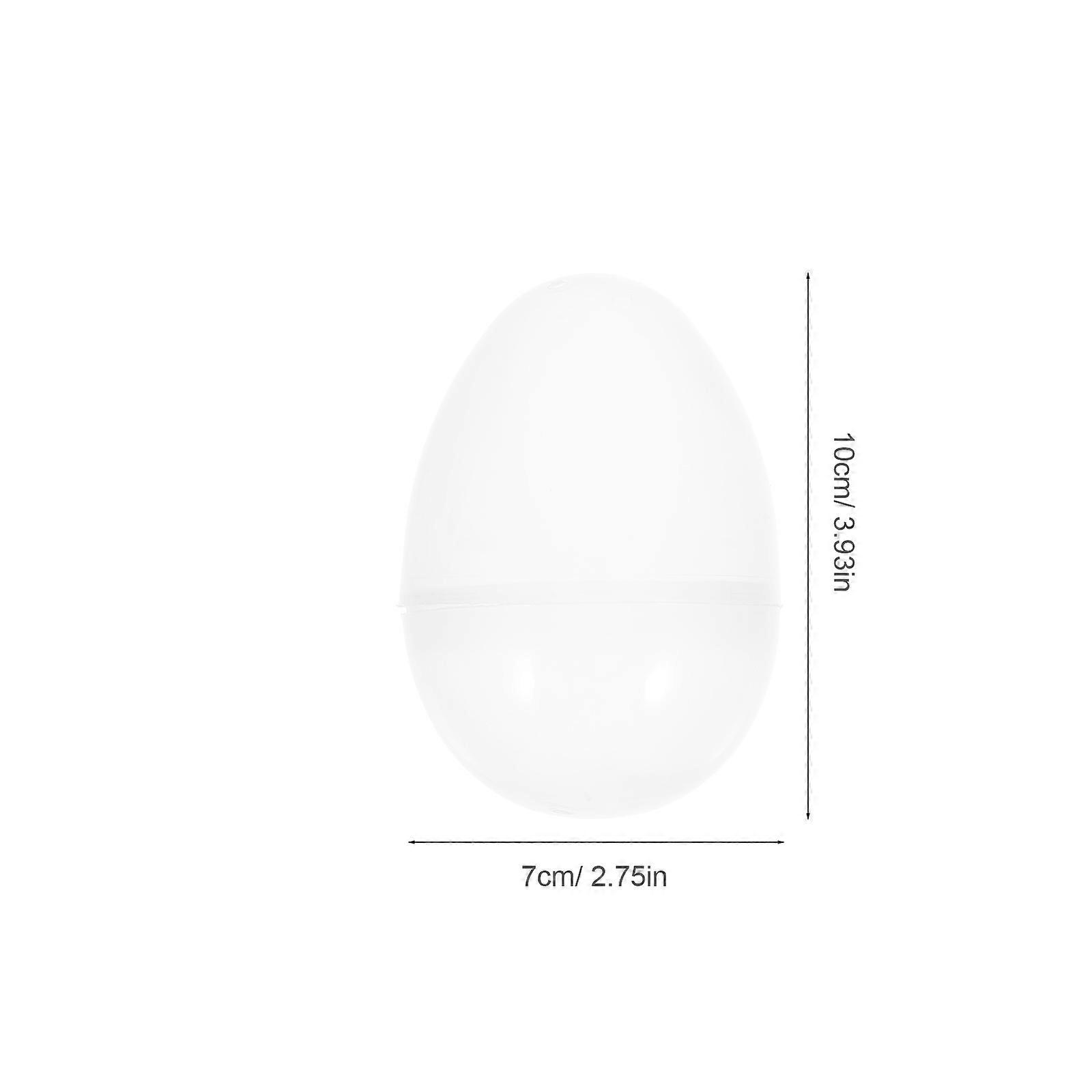 Party Gifts Transparent Plastic Easter Eggs for Decoration 6Pcs Fillable Candy Boxes