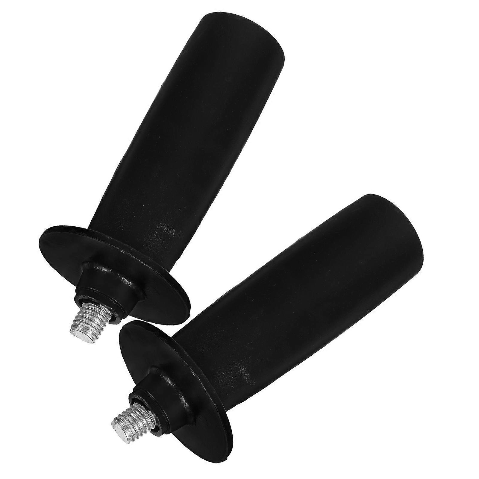 Threaded Auxiliary Handle Replacement for 2Pcs Angle Grinder Black Handle