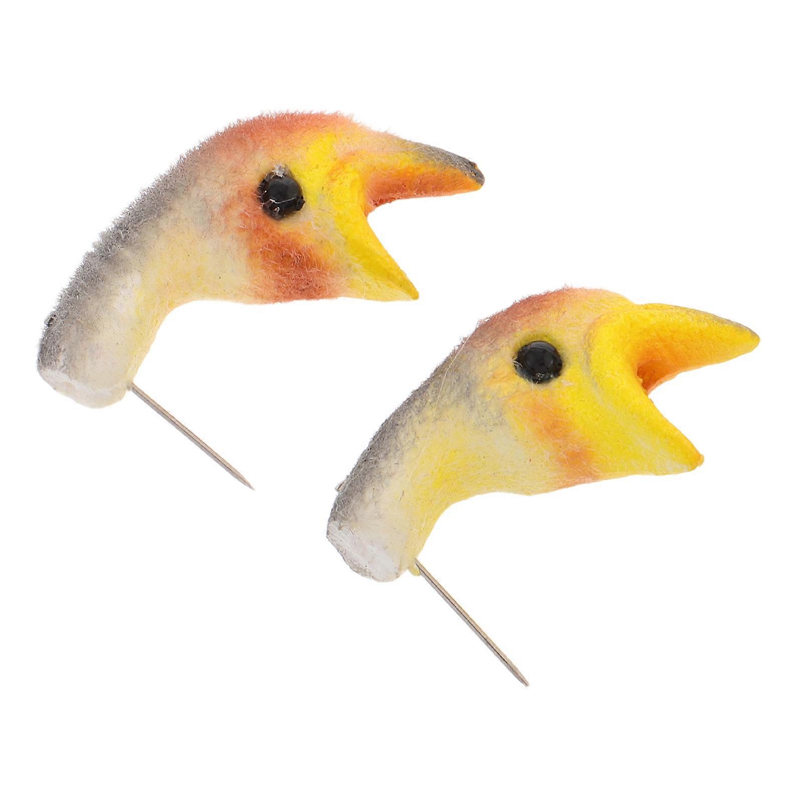 Simulation Swallow Head Model for Teaching with 2Pcs Foam Educational Figurines