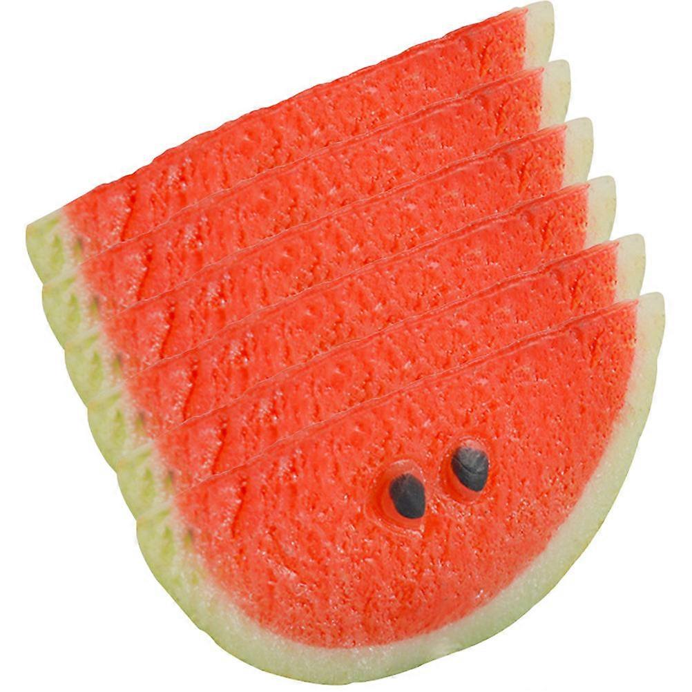 Realistic Artificial Watermelon Slices Ideal For Photography Props And Educational Tools 24Pcs Compact Design
