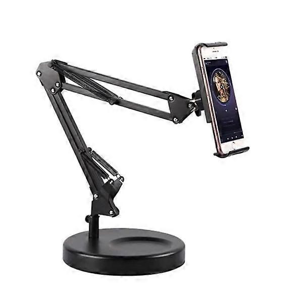 Universal table holder for smartphone with bendable arm and 360 gr