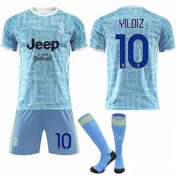 Venkovní dres Juventus FC č. 10 YILDIZ pro děti a dospělé s ponožkami č. 10 M