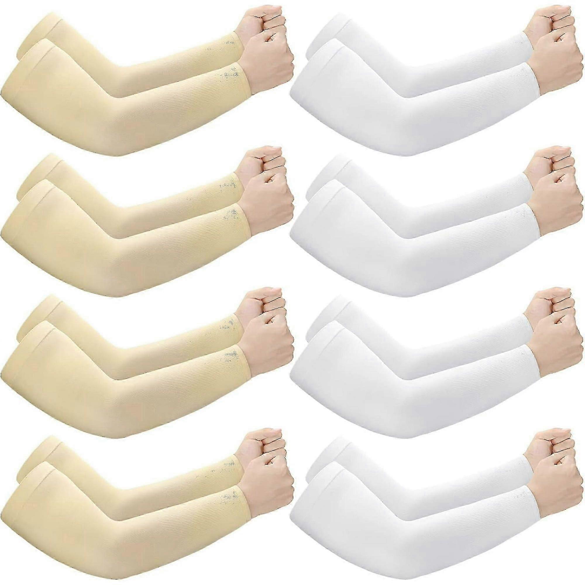 Protective arm sleeves for elderly with thin skin - 8 pairs