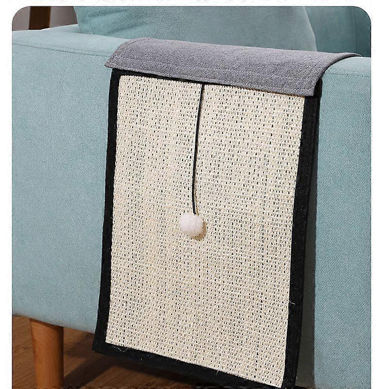 Dww-Cat Scratching Post for Sofa with Elastic Balls Toys andCat scratcher for sofa - natural sisal - cat scratching post for sofa that protects all ty