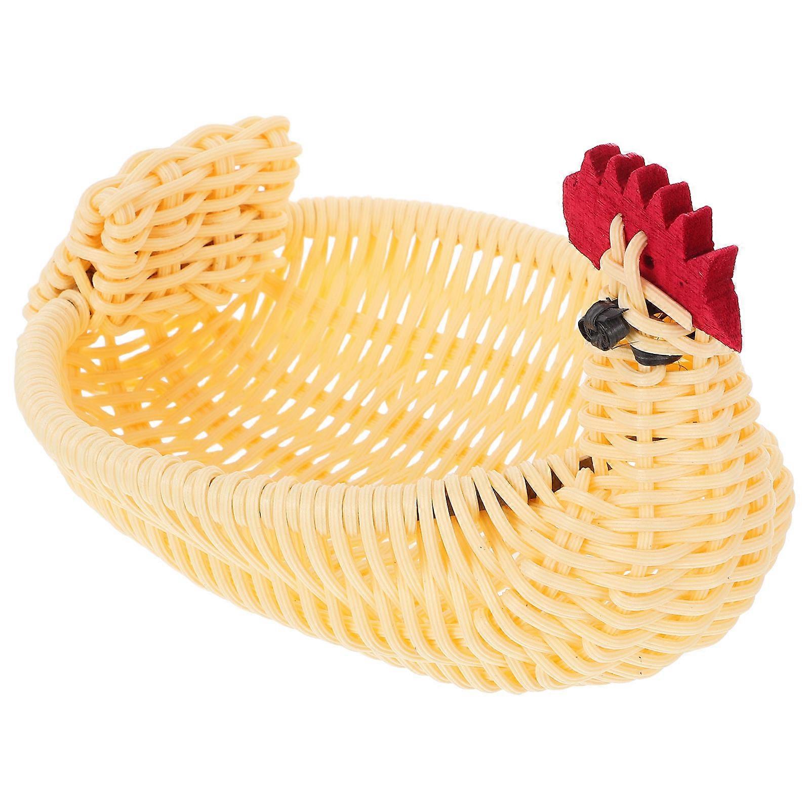 Chicken Shaped Basket for Easter Egg Storage Kitchen Use