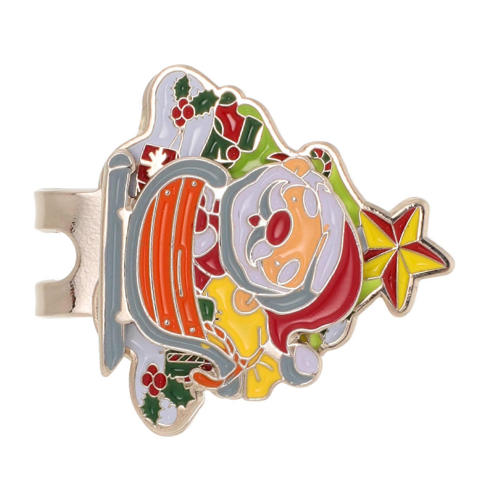 Golfhattklips til julefest Ballmarkør Magnetisk klips