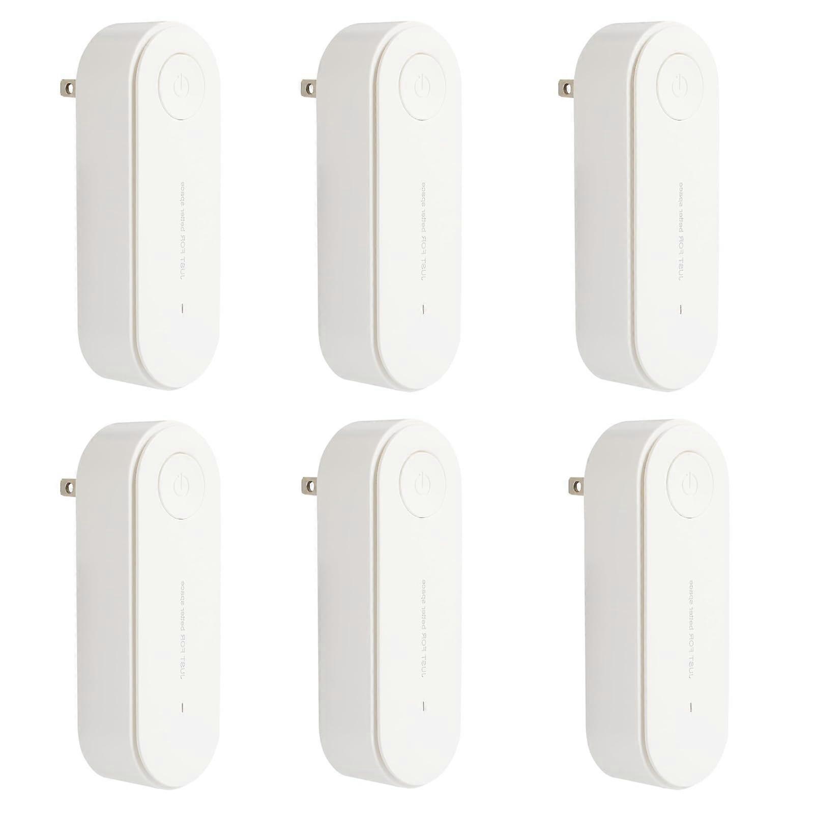 Air Purifier with Advanced Ionic Purification, Quiet PlugIn for Home Bedroom Odor Removal, White, 2Pack