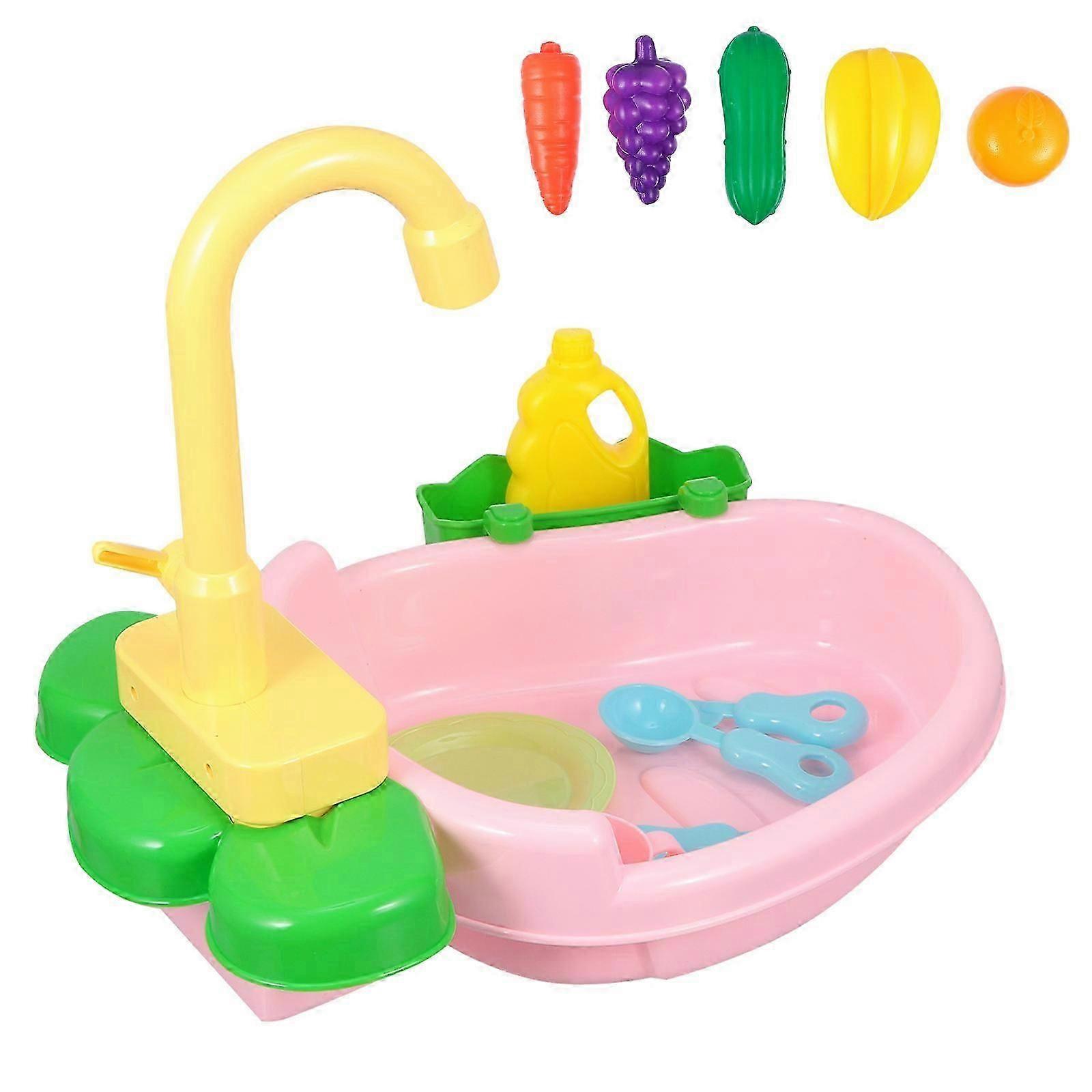 Simulation Kitchenware Toy Plastic Dishpan for Kids 1Set