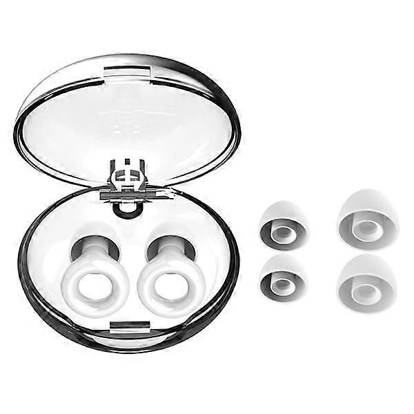 Noise-canceling earplugs with handle White