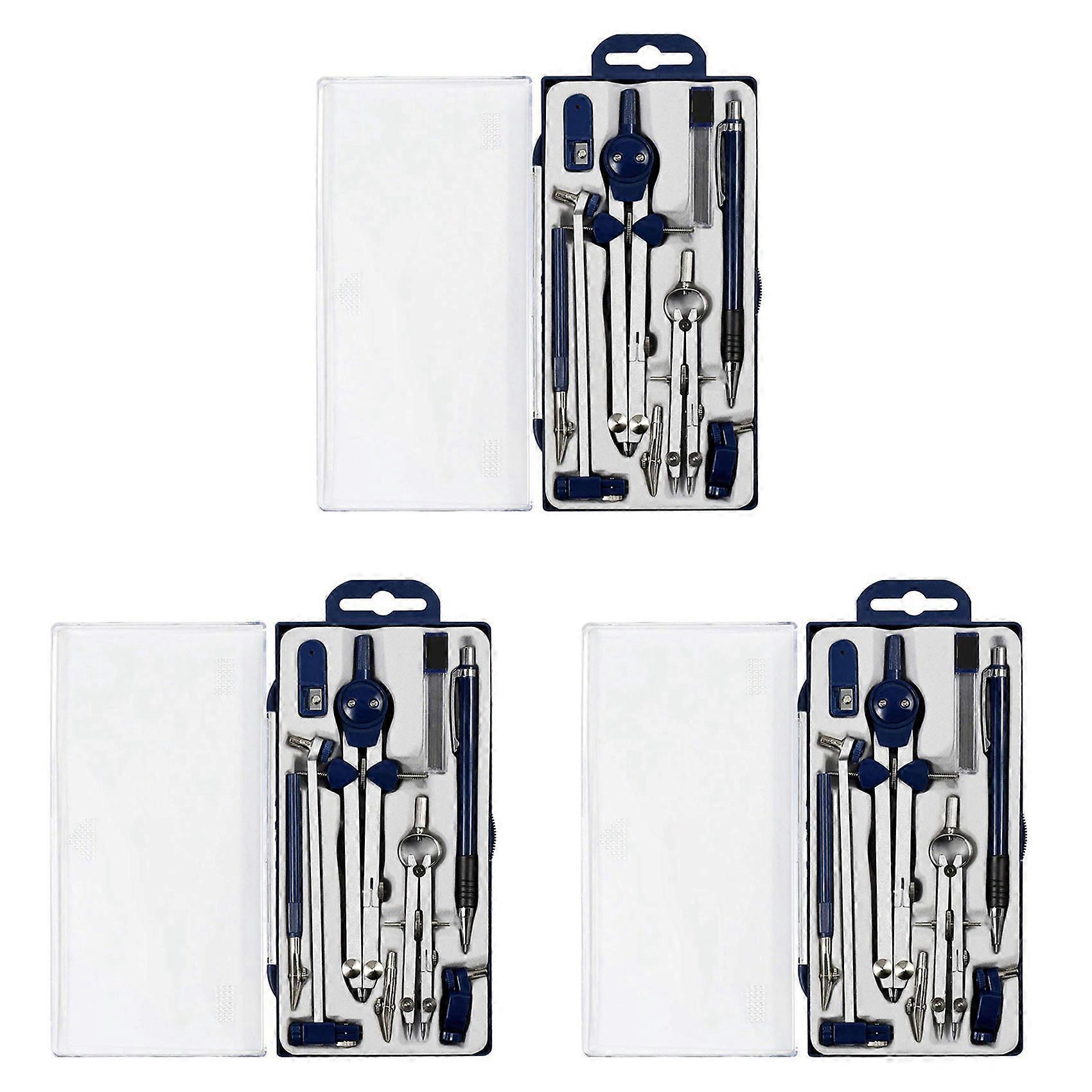 27Pc Geometry Set Metal Compass Geometry Precision Tool for Student, Circle Drawing Tool and Architecture Drafting Kits