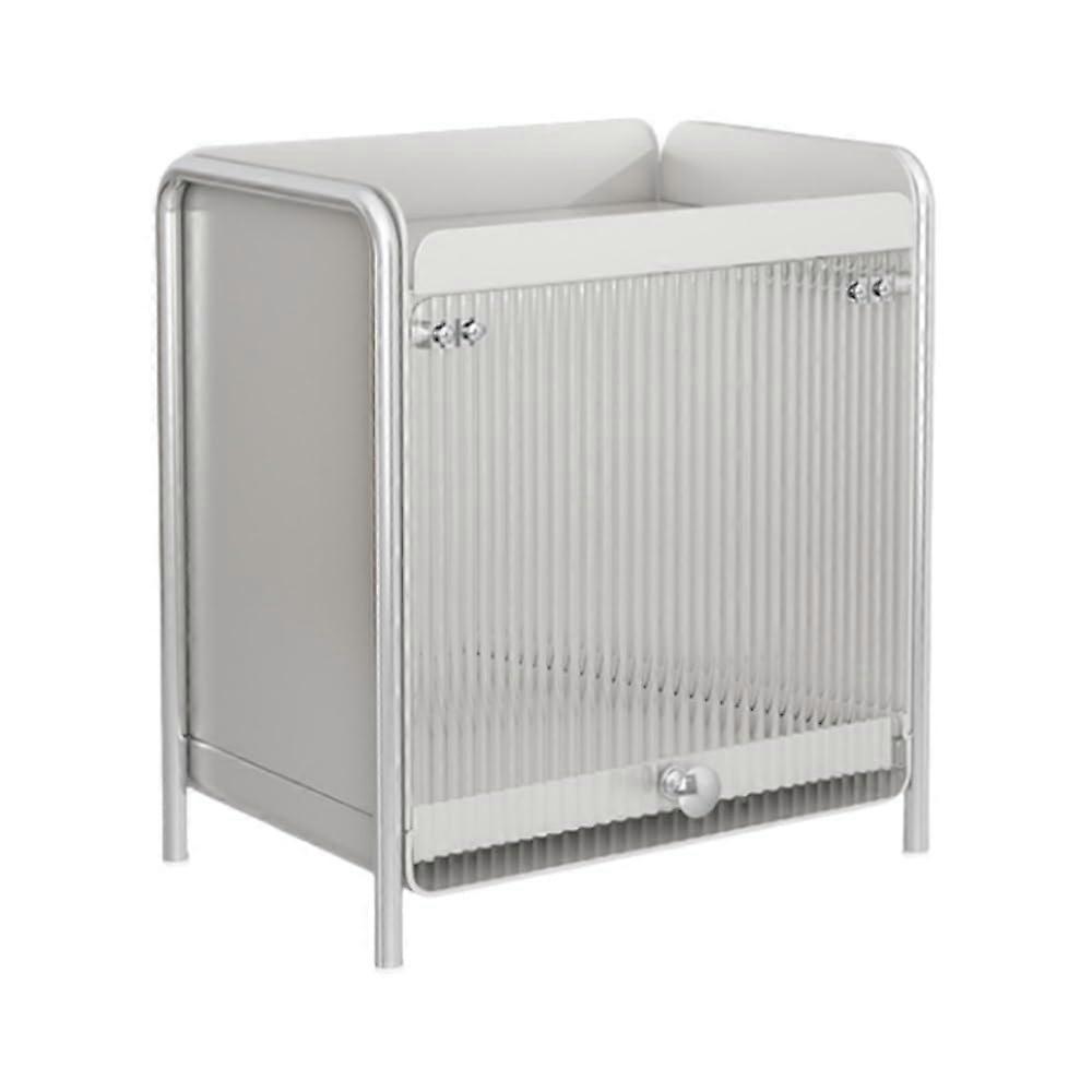 2Layer Cosmetic Storage Box with Transparent Door, Large Capacity Skincare Organizer 30cm