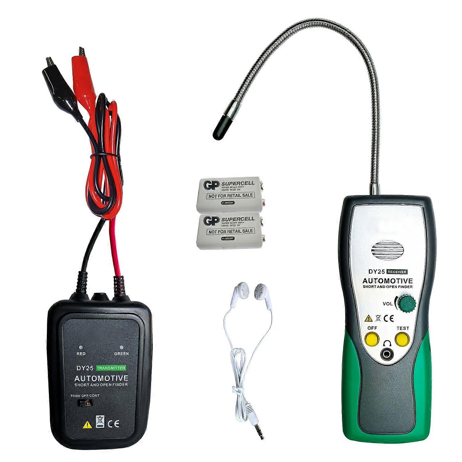 Automotive Circuit Tracer Car Wire Tracker 642V Quick Fault Location Adjustable Sensitivity Tool