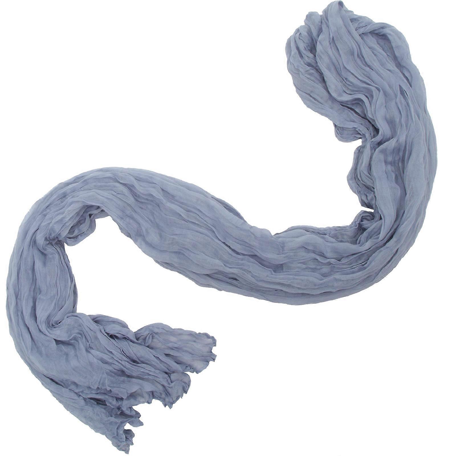 Long Gauze Table Runner With Fine Workmanship For Dining Table Decoration 5Pcs Blue Rectangular