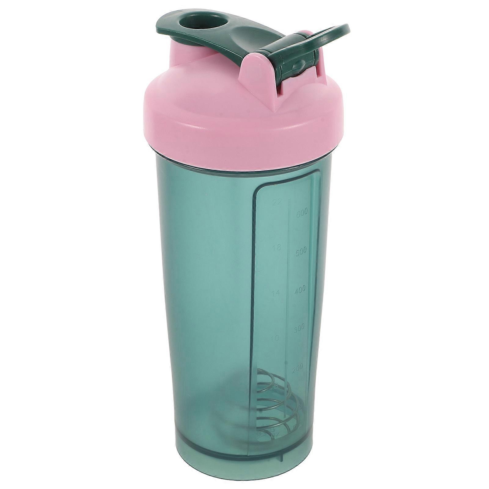 Protein Shaker Bottle for Home Use with Wire Whisk Ideal for Blending Drinks Green PP Material 32 oz