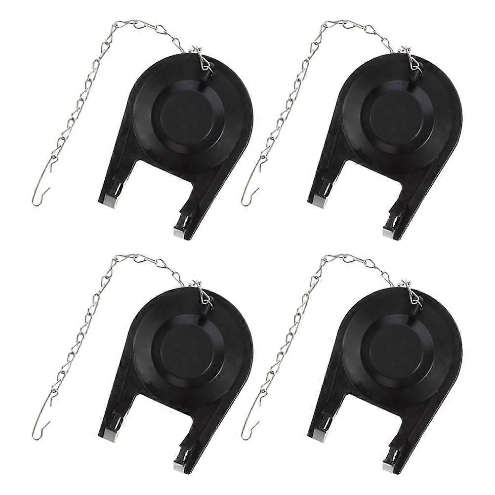 Toilet Gasket Replacement Kit for Leak Proof Flapper 4Pcs Black