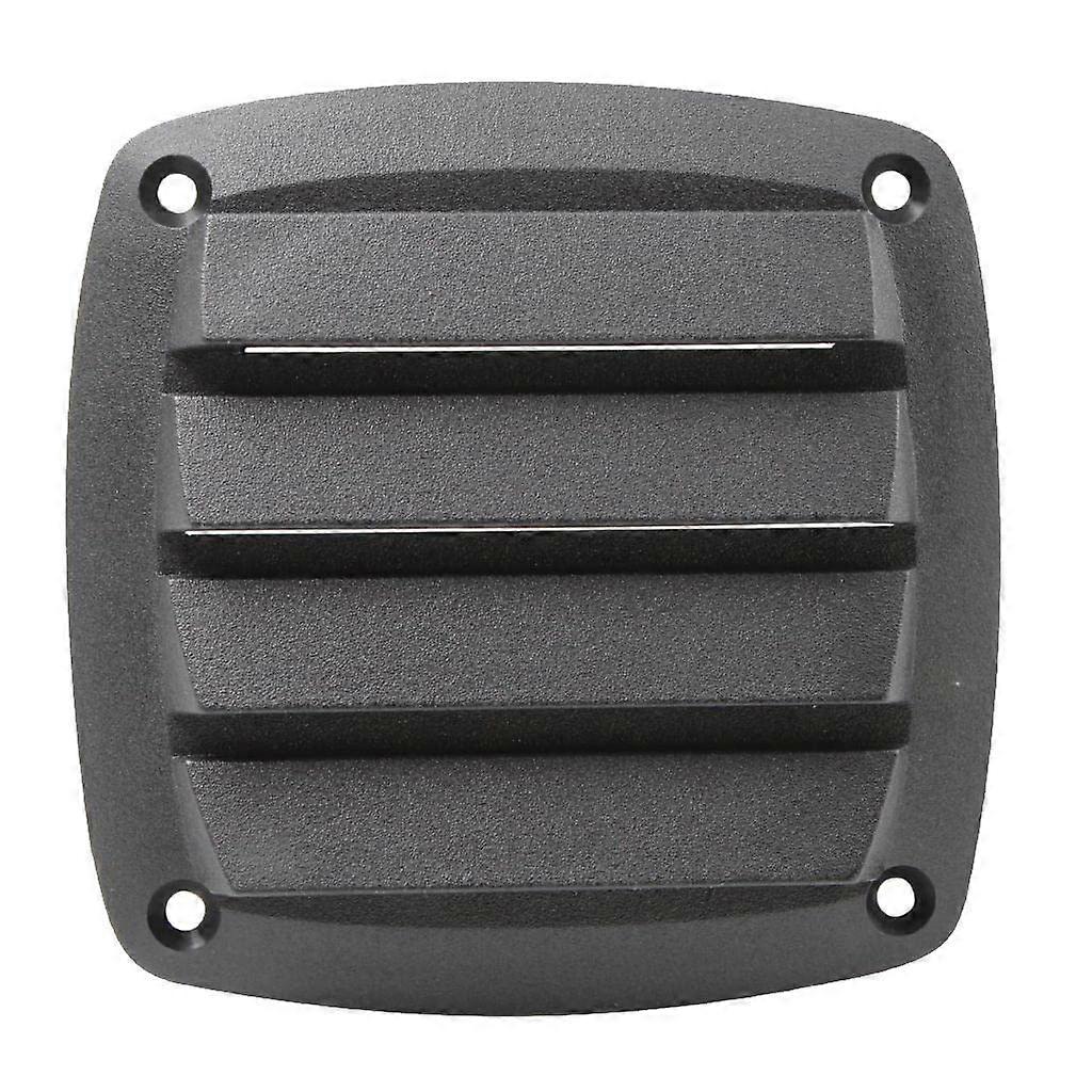 Black 4 Inch Marine Louvered Boat Vent Plastic Hull Air Vent Keeps Elements Out