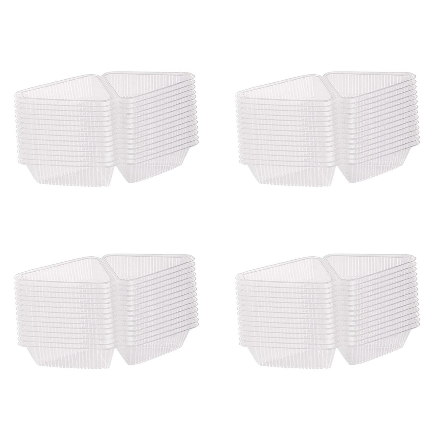 400Pcs Triangle Cheesecake Boxes Slice Cake Box Triangle Pie Holders Cake Boxes for Bakery Party Wedding