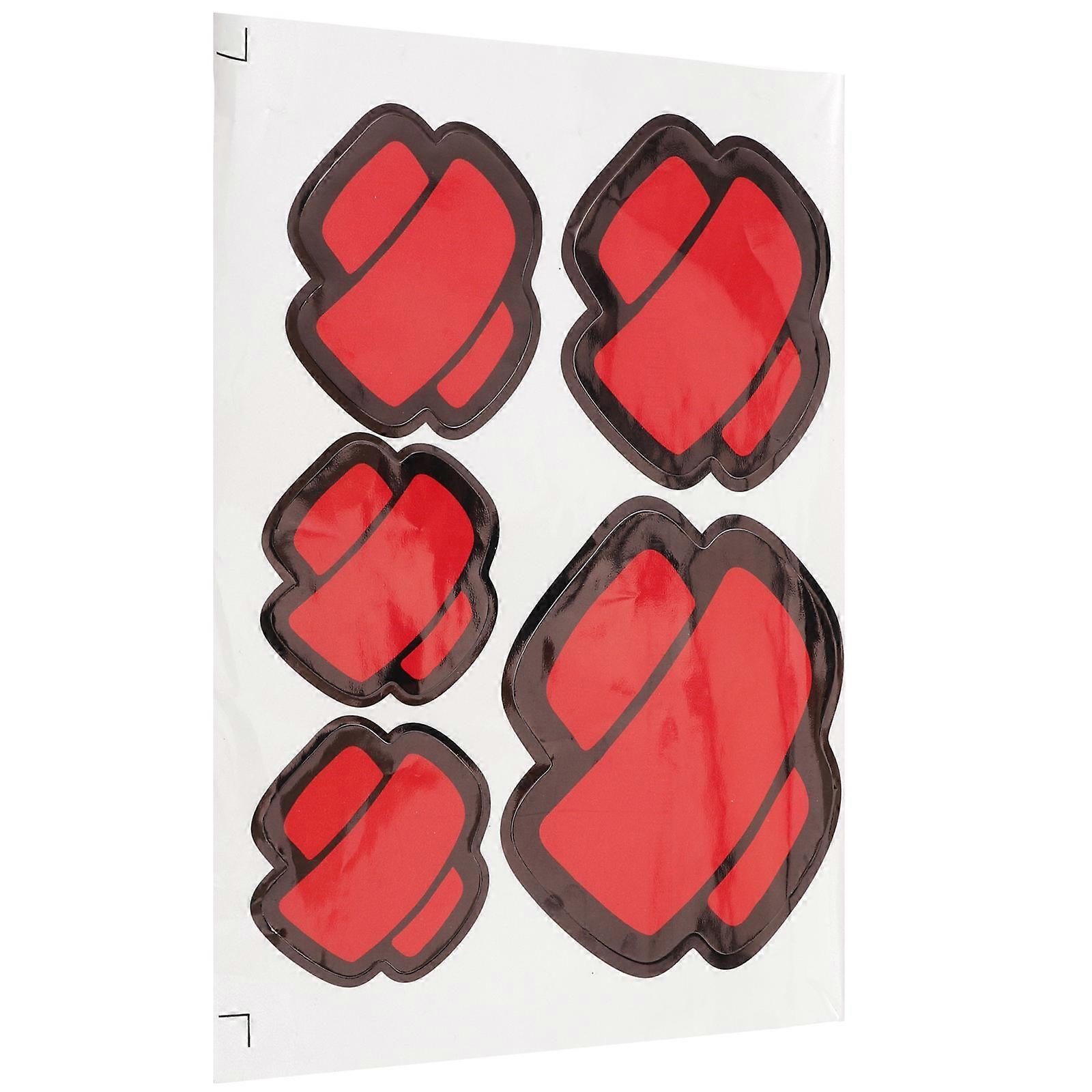 Car Sticker Auto Exterior Decor for Car Use 1Set Pet Material Durable Patch Sticker