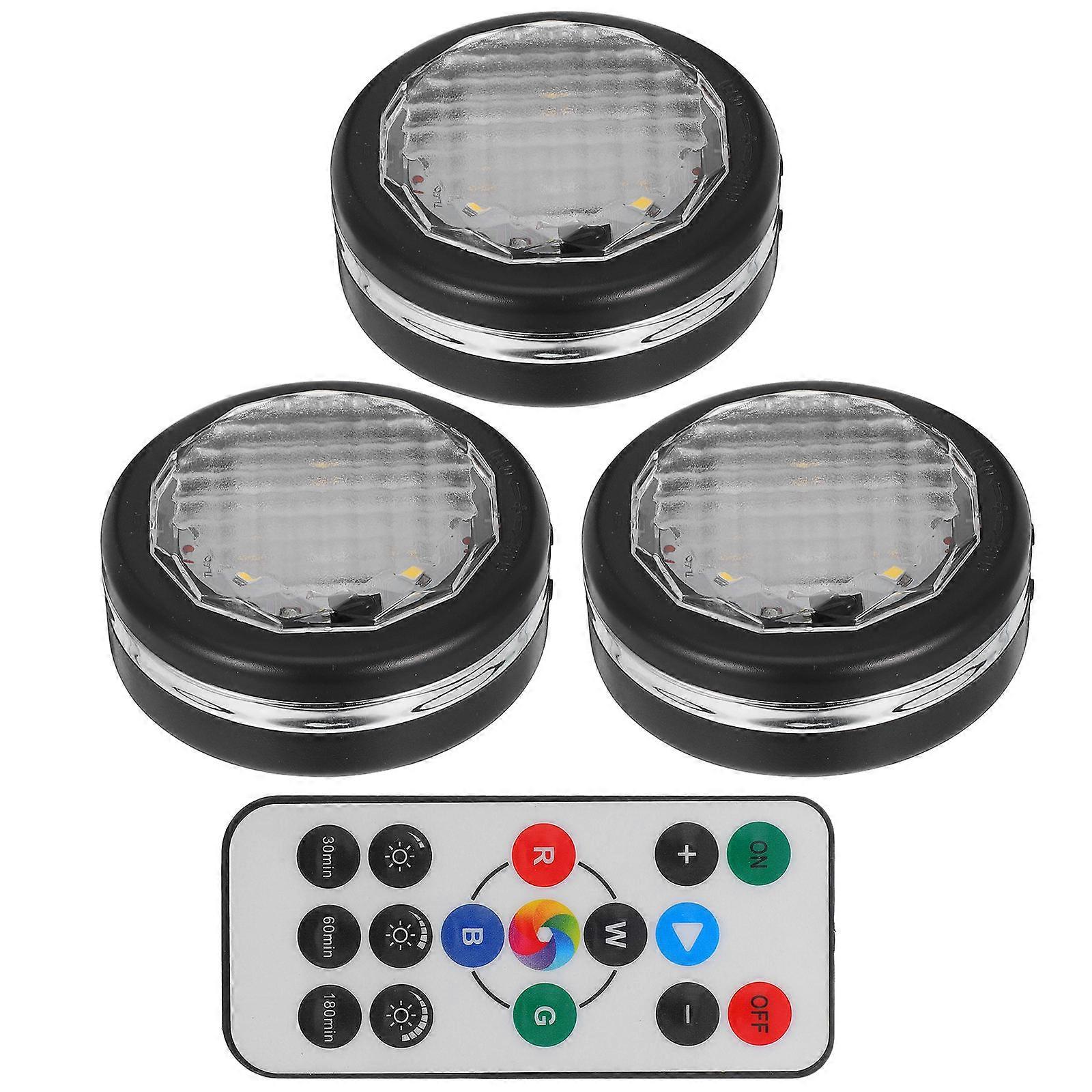Rgb Remote-Control LED Cabinet Light 1Set Decorative Night Lights