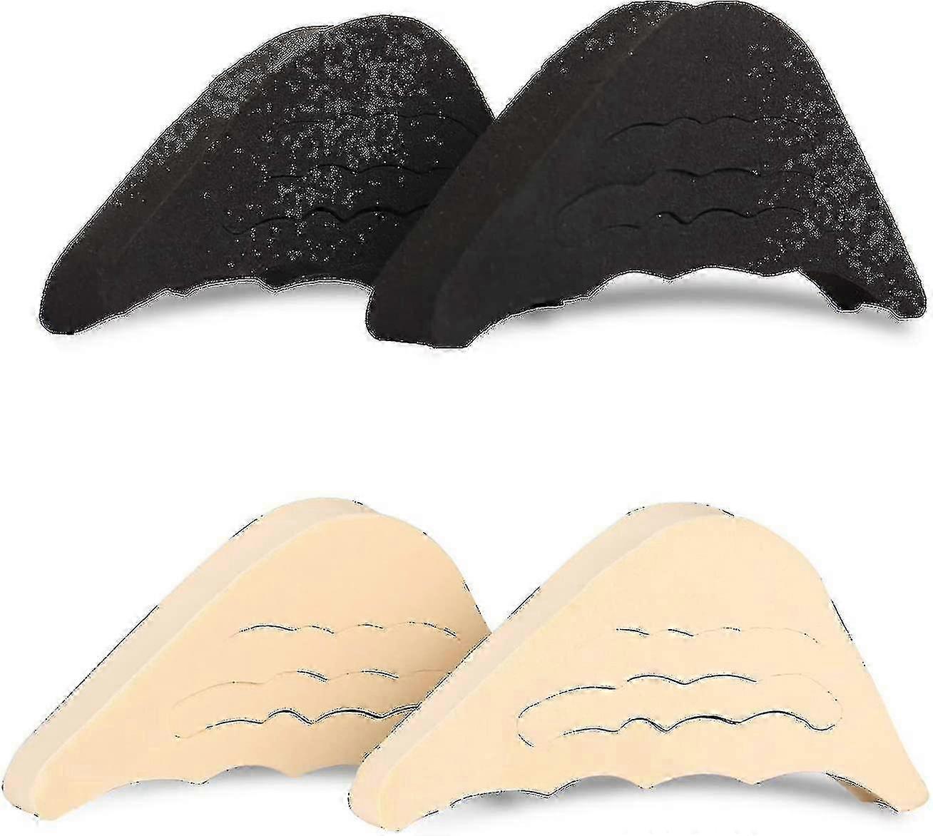 2 Pcs Insoles, Detachable Corrugated Toe Plug 25-26