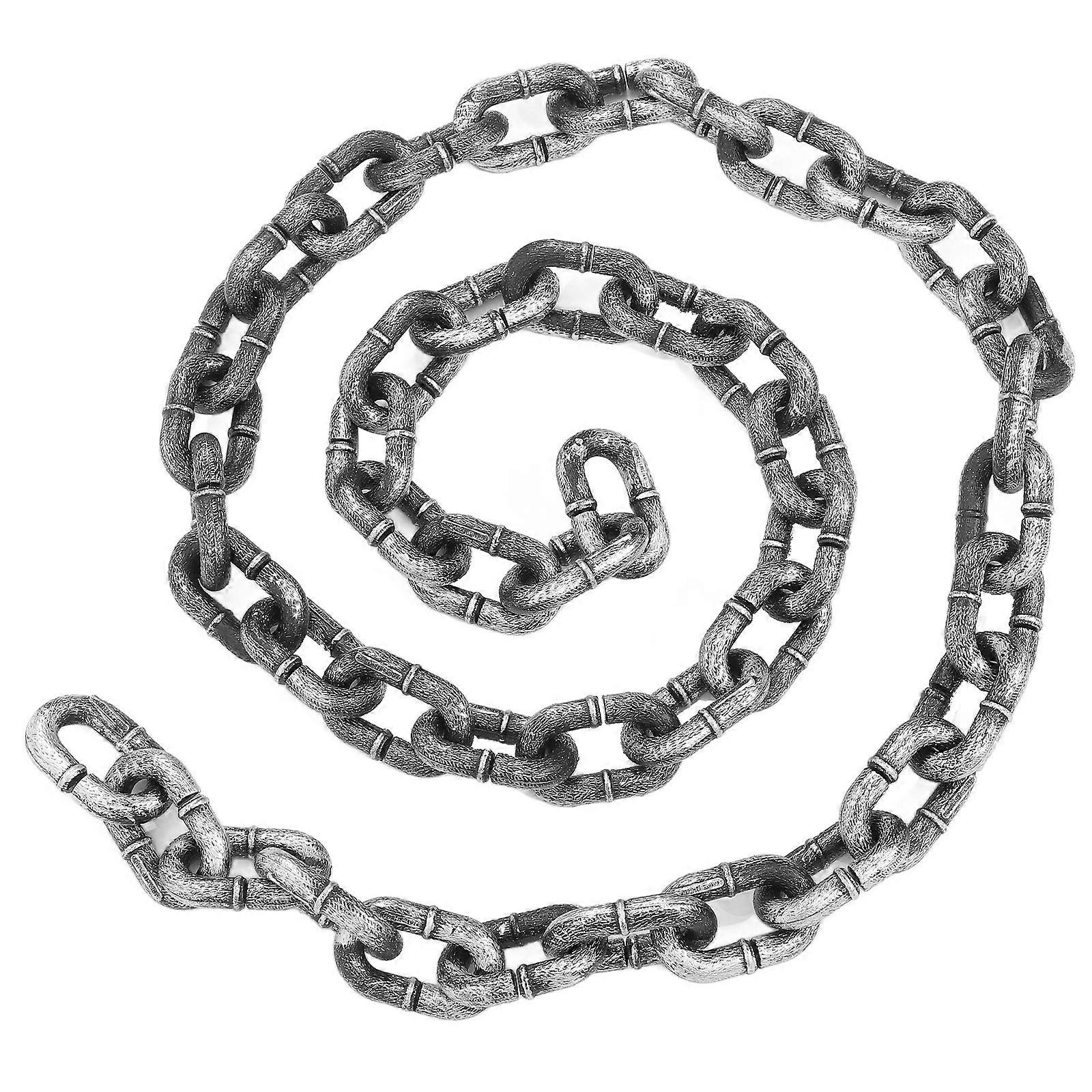 Performance Stage Props 2M Halloween Simulation Plastic Chain Realistic Costume Accessory 1Set