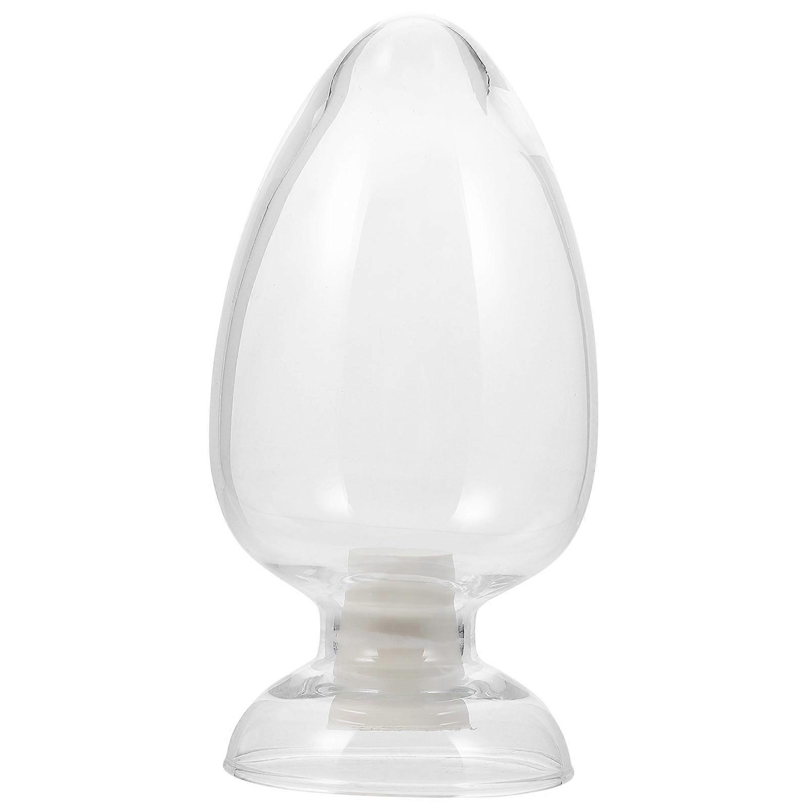 Laboratory Use Glass Bottle with Stopper 1Pcs Conical Sample Bottle Transparent