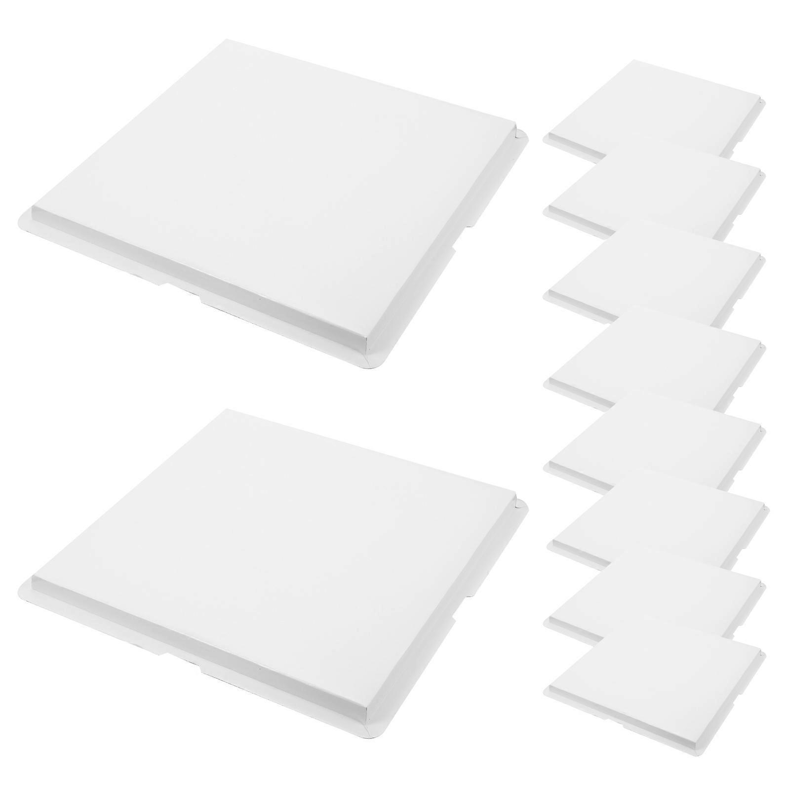 Egg Cake Base Boards for Cake Use 10Pcs Square Paper Dessert Serving Plates