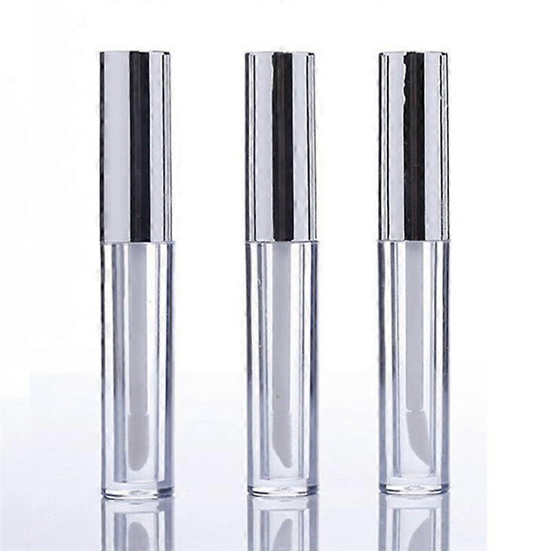 10pcs 10ml Refillable Lip Gloss Tubes Gold Silver Empty Cosmetic Containers Leak Resistant