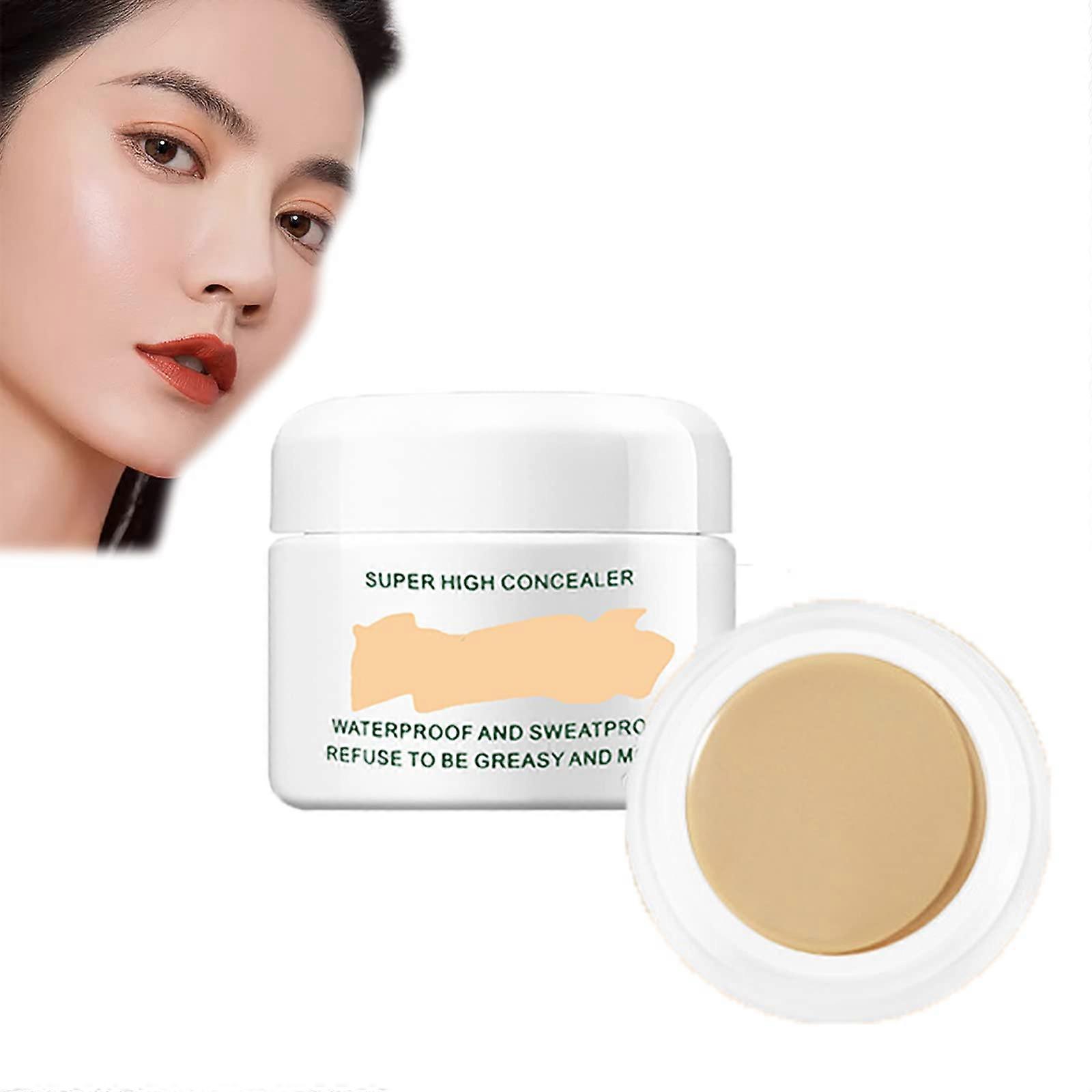 Full Coverage Waterproof Concealer Long Lasting Hydrating Matte Finish for Dark Circles Acne Scars Beige