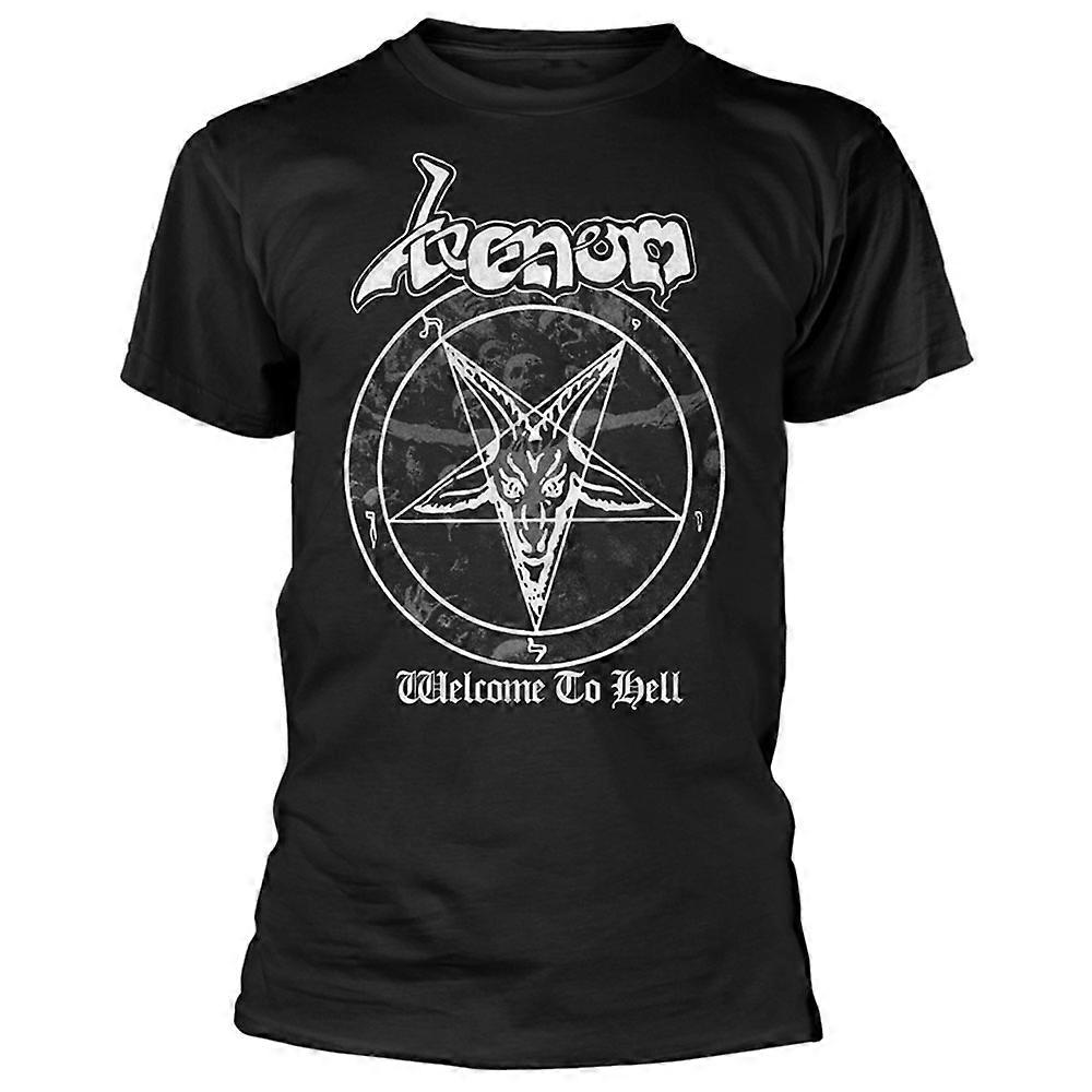 Venom Welcome To Hell White Logo T Shirt