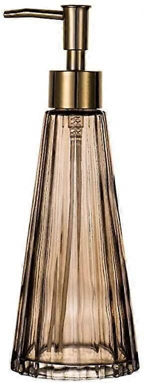 Glass Soap Dispenser 300ml Elegant Gradient Design with Durable Chrome Pump for Kitchen and Bathroom