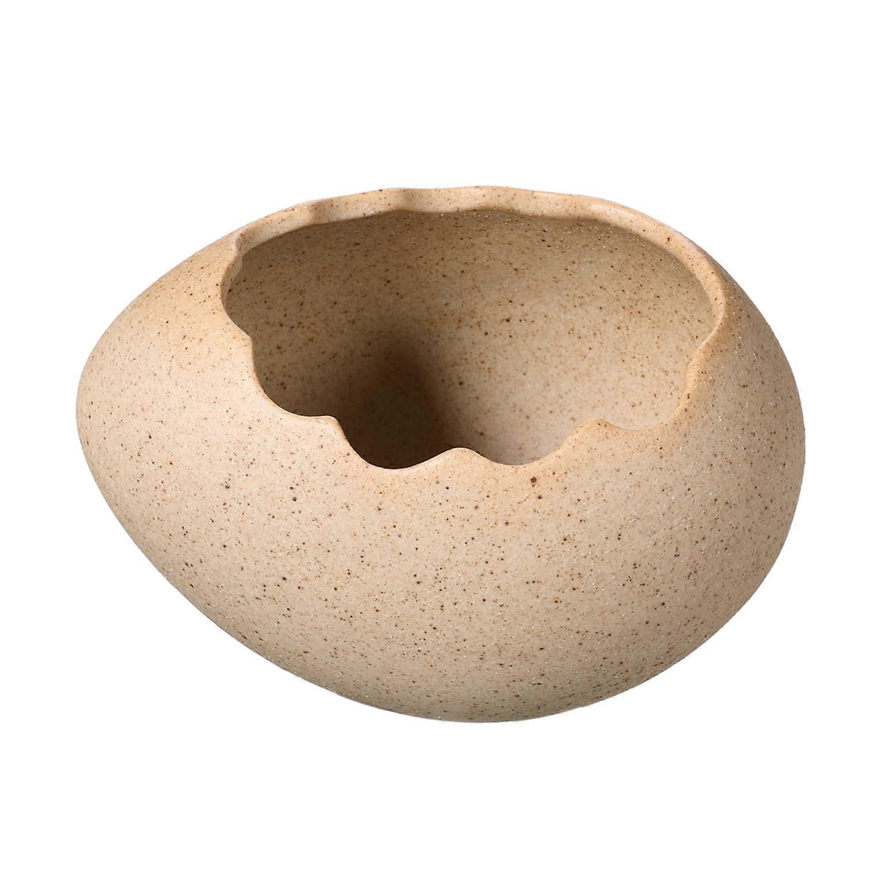 Ceramic Appetizer Bowl with Festive Eggshell Design for Desserts Snacks Easter and Birthday Parties