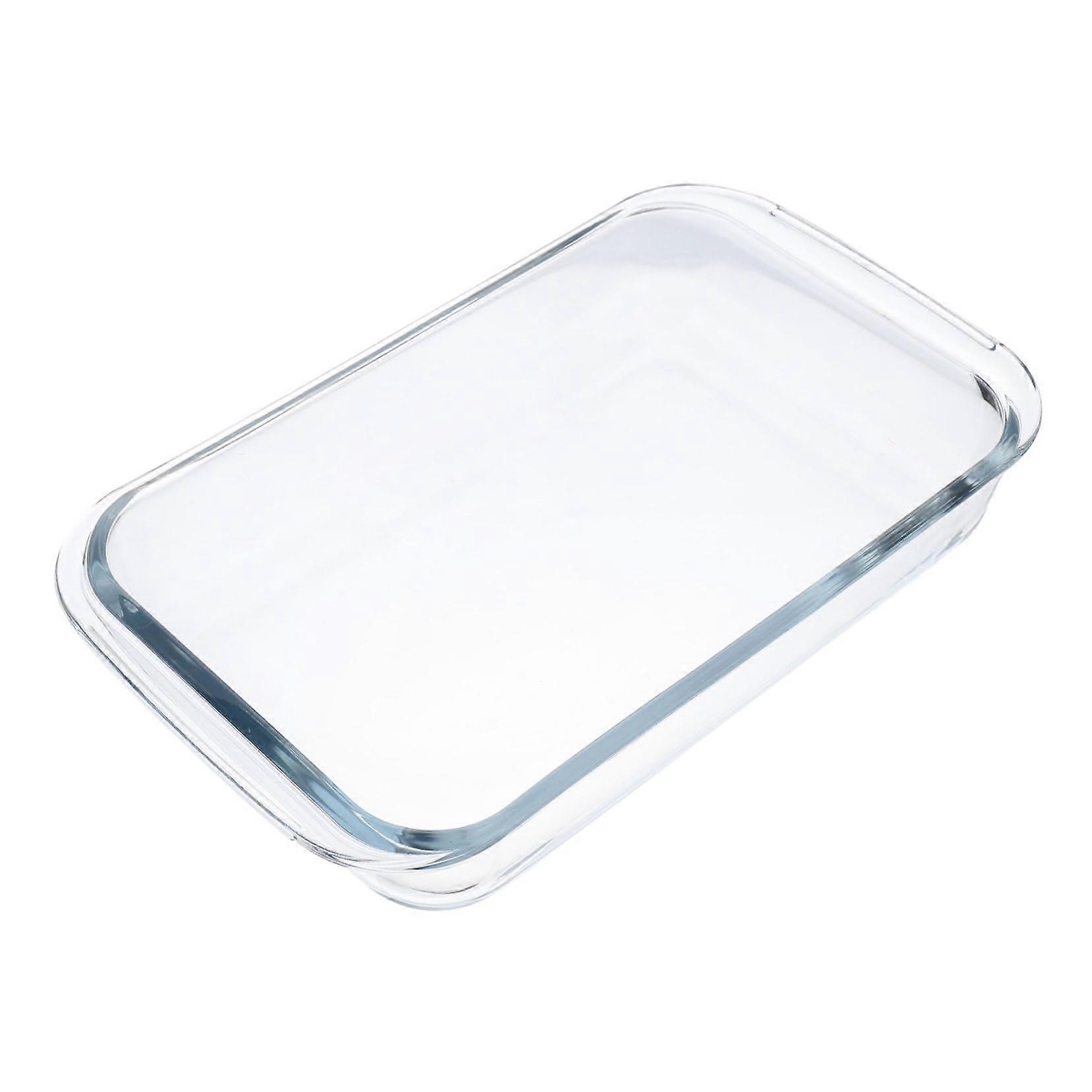 Large Rectangular Glass Baking Dish Oven Safe Microwave Safe Heat Resistant Easy Clean Bakeware