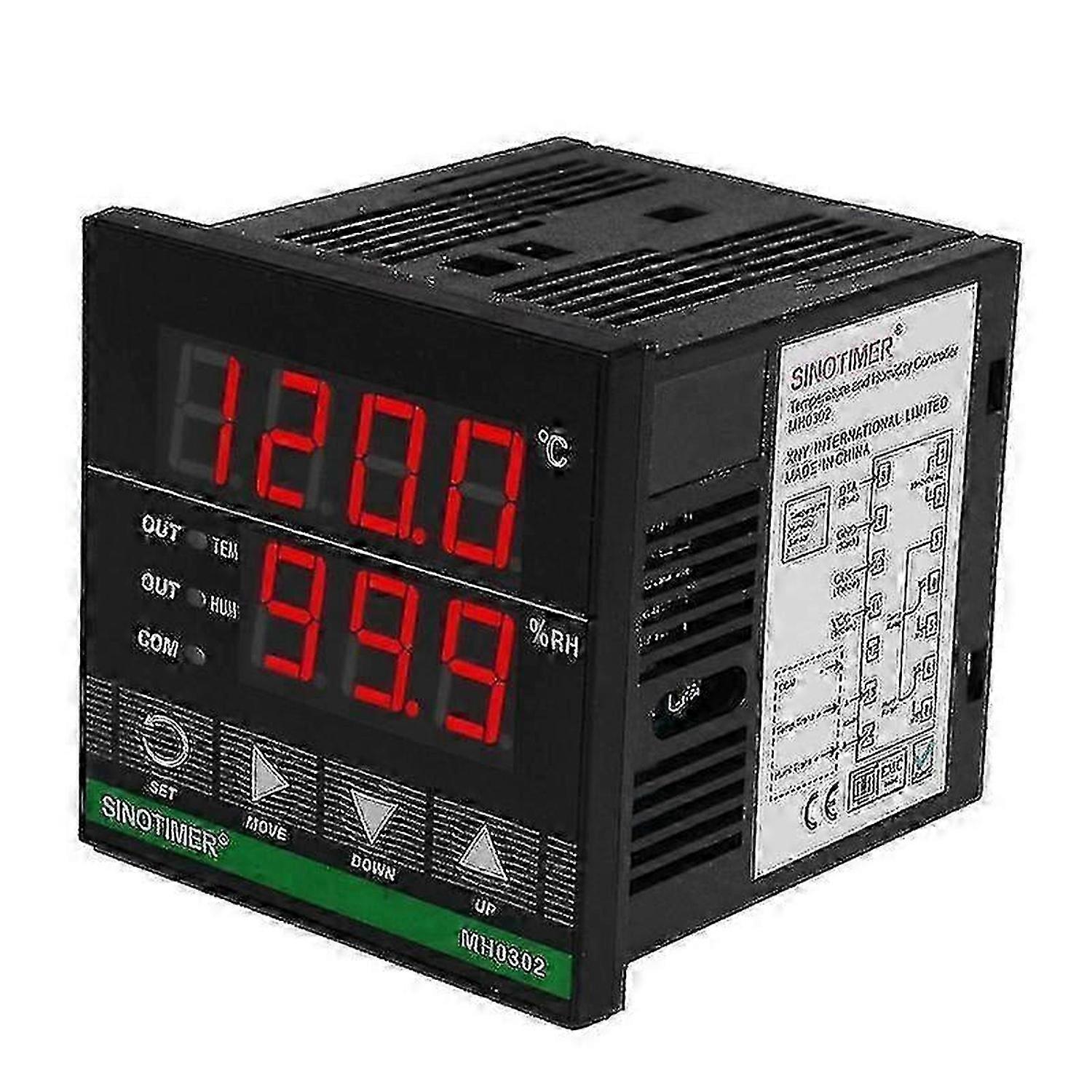 Temperature Humidity Controller, MH0302 Panel Mounted Digital Temperature and Humidity Controller Edition 0703