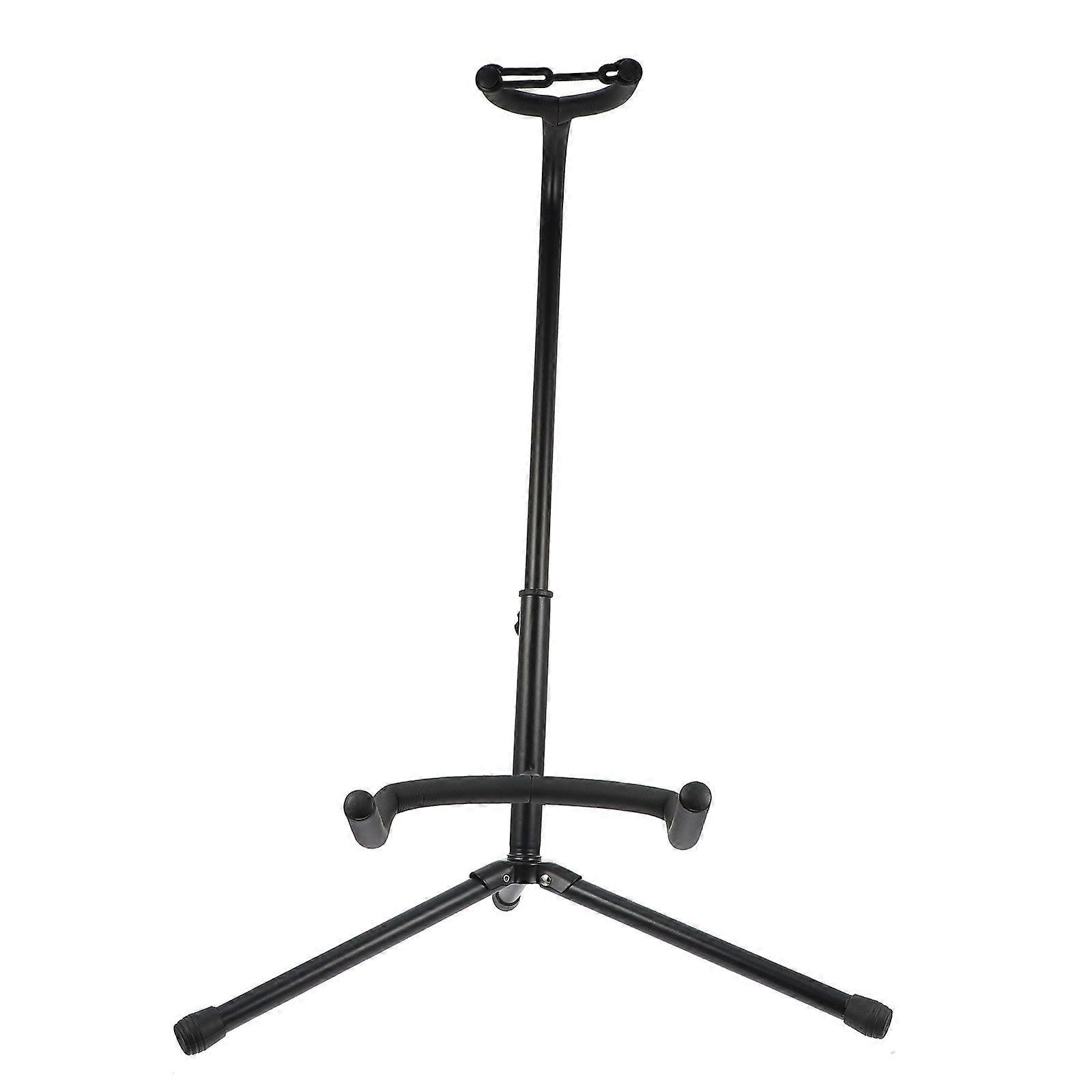 1Pc Single Stand Type Guitar Folding Frame Foldable Guitar Display Bracket (Black)