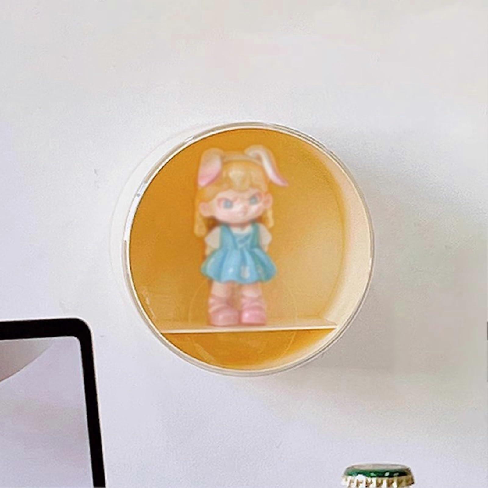 Clear Acrylic Display Case Wall Mounted Dustproof Box with Removable Lid No Drill Installation 1pc