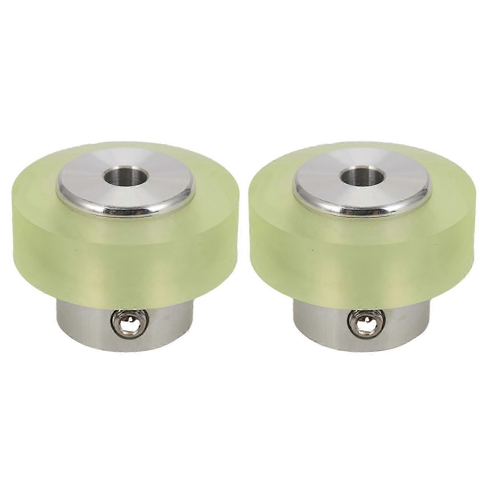2X,300mm Aluminum Polyurethane Industrial Encoder Wheel Measuring Wheel for Measuring Rotary Encoder