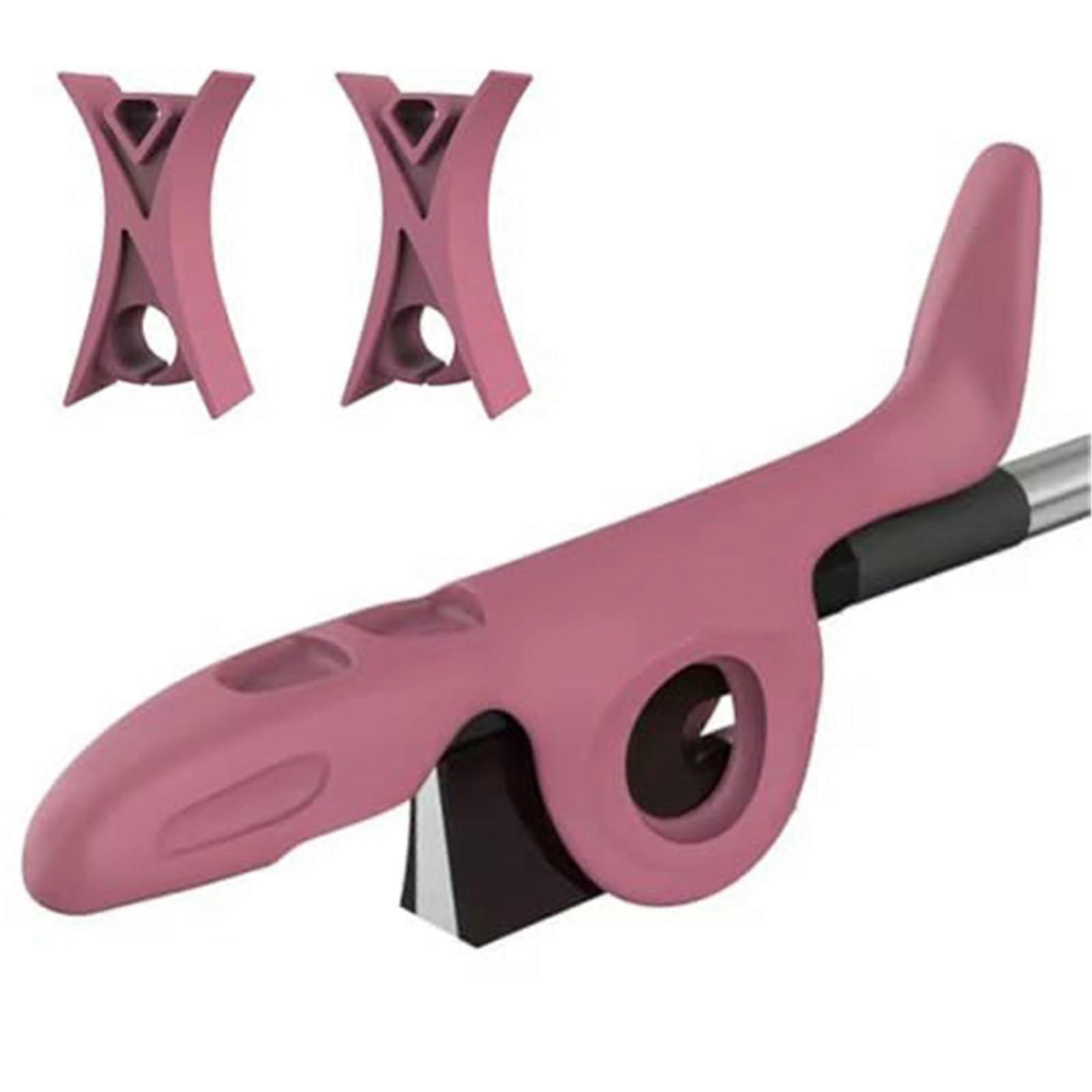 Violin Bow Grip Aid and Stopper Set for Beginners, Correct Bow Hold Training Tool Pink