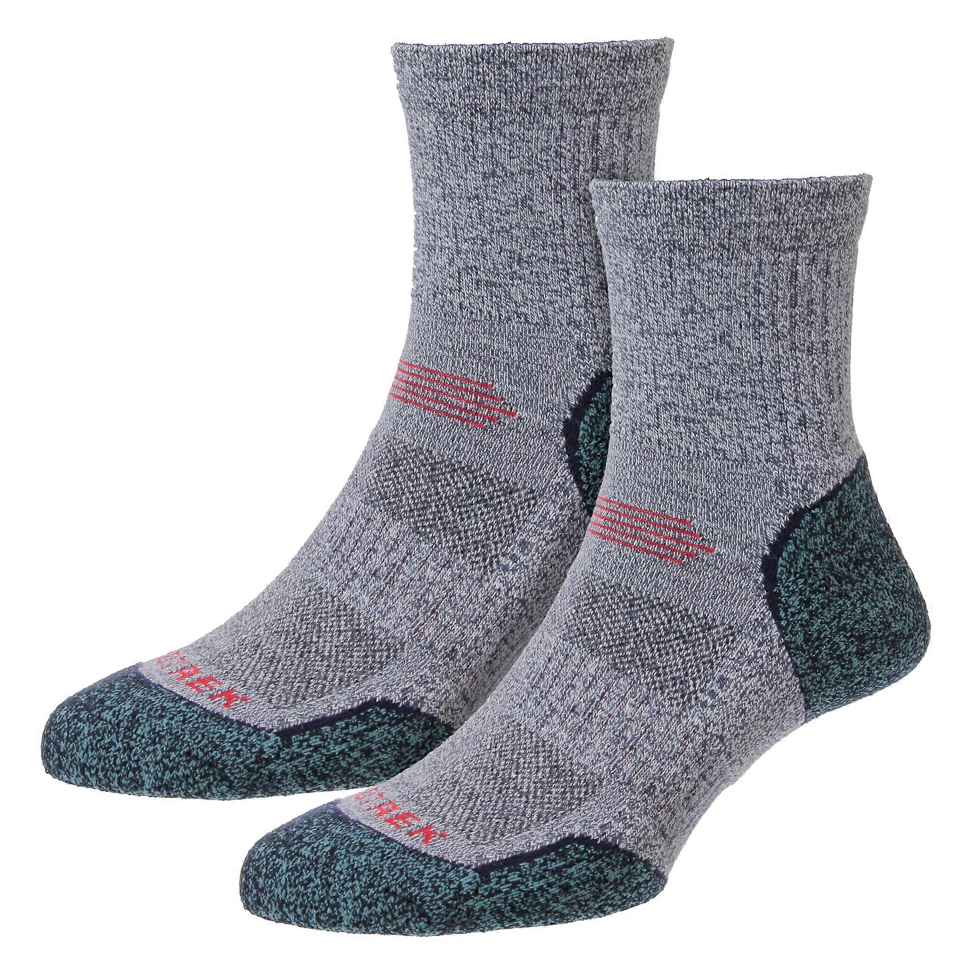 HJ Hall - Mens Hiking Coolmax Ankle Socks Arch Support