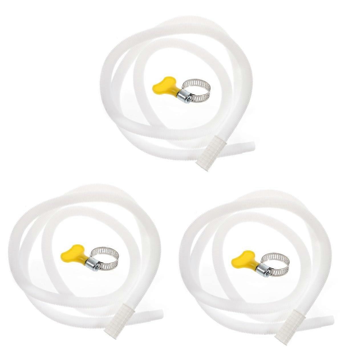 3pcs Flexible Air Conditioner Drain Hose 2m Durable Easy Bend Design for Universal Use