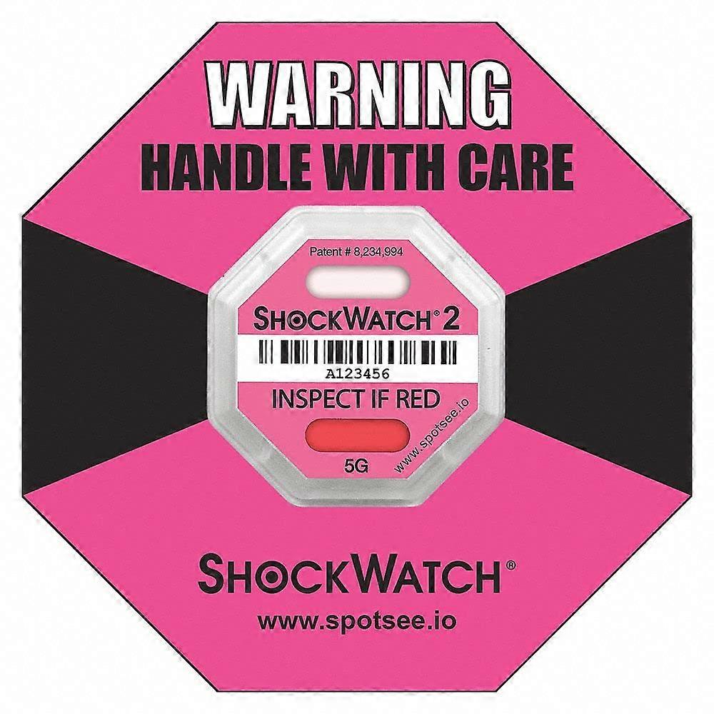 Shock Indicator Label 1 45/64 Inch Non Resettable G Force Impact Sticker for  Damage Detection 50 Pack