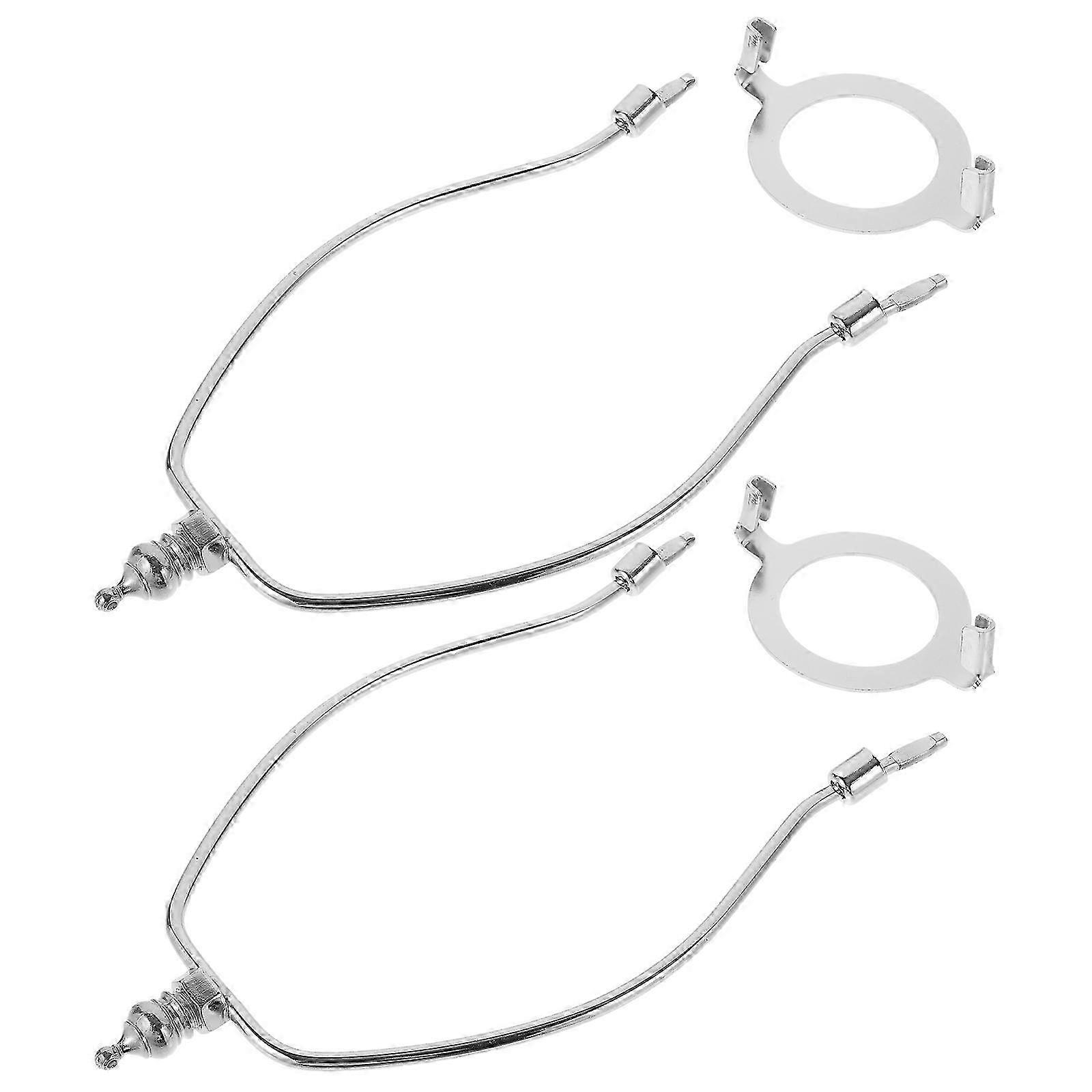 Lamp Base Harp Bracket, Metal Rustproof and Durable, 2 Pack, Table Lamp Shade Fixing Accessory