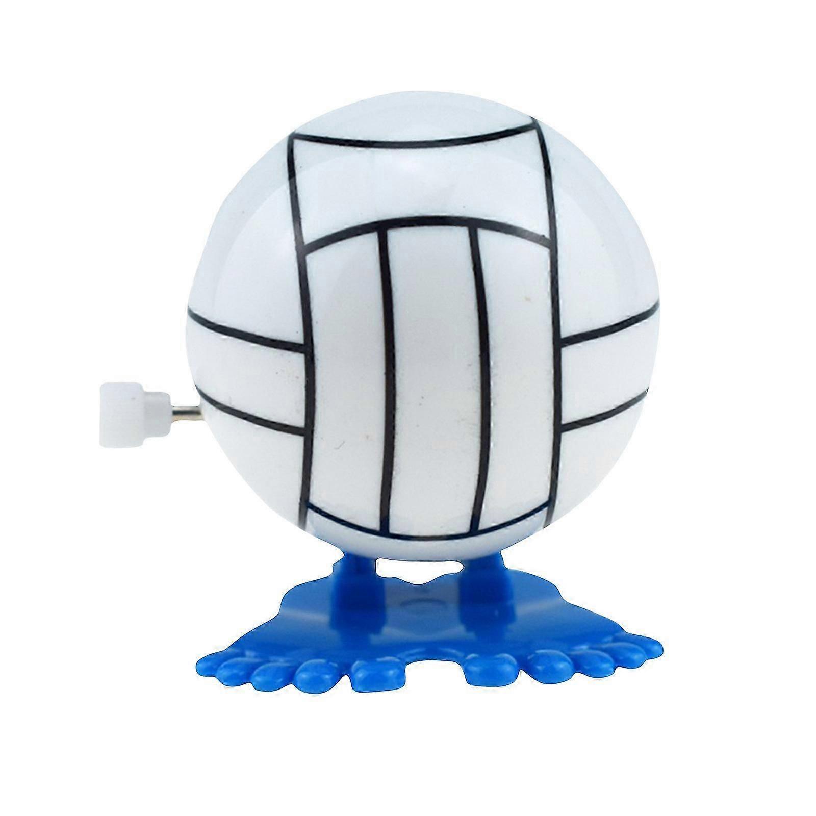 White Wind-Up Volleyball Toy for Kids