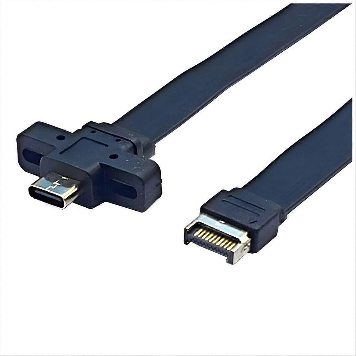 Type-C Front C Mother 10G/20Gbps Flat Wire 50cm
