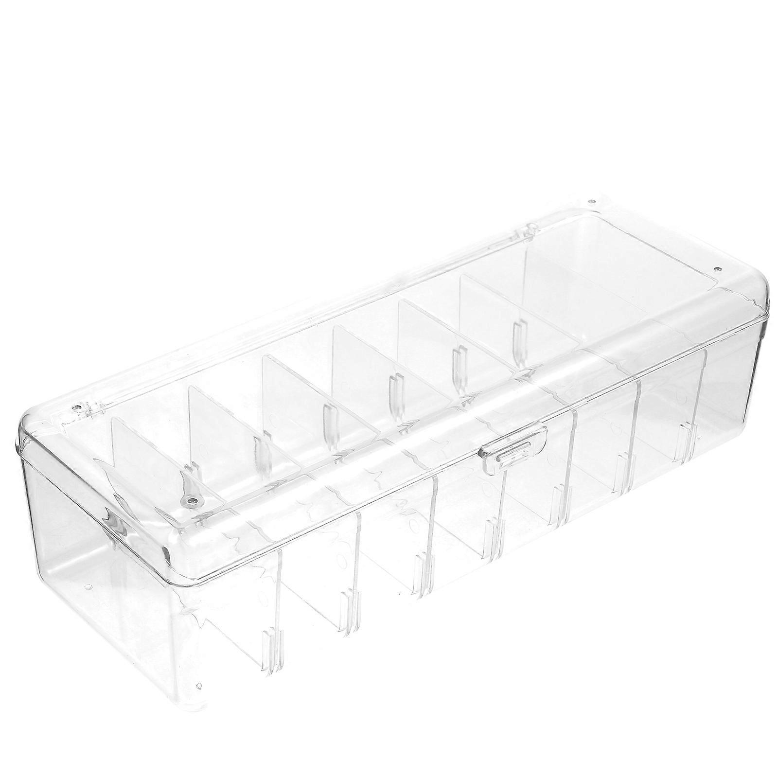Transparent Business Card Storage Box for Storage 3Sets Clear Cards Case