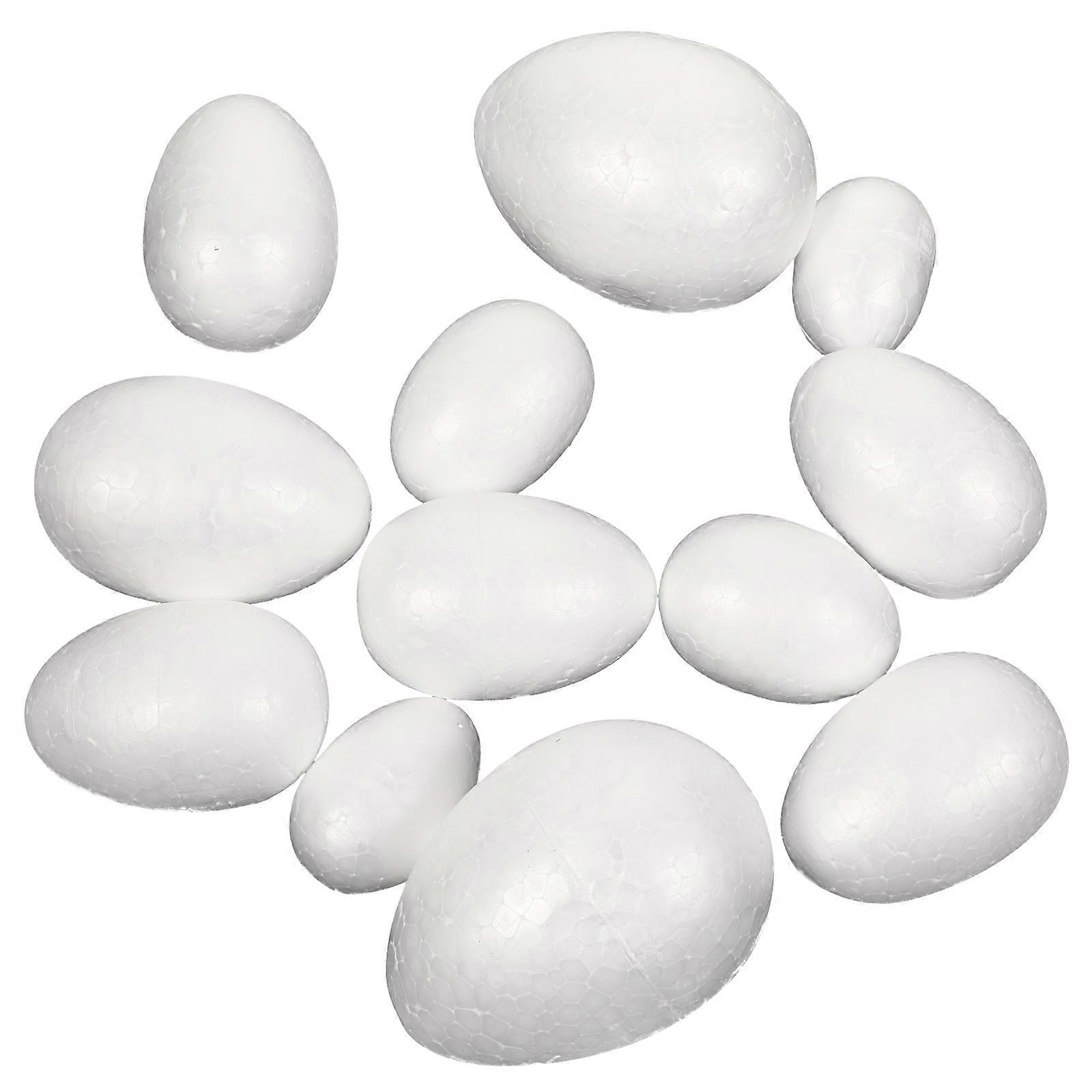 DIY Easter Eggs Foam Egg for Decoration 50Pcs White Craft Easter Egg