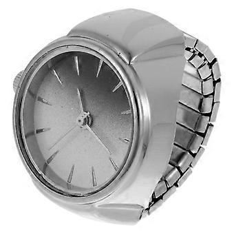 Decorative Watch Finger Ring Watch for Decoration 1Pcs Silver Metal Design