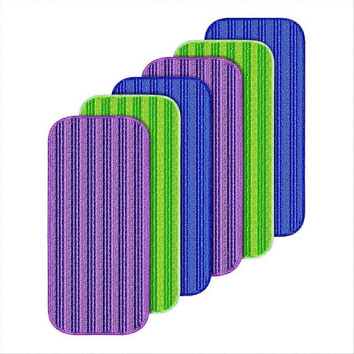 6Pack Reusable Mop Pads Compatible for Wet Jet Mop, C