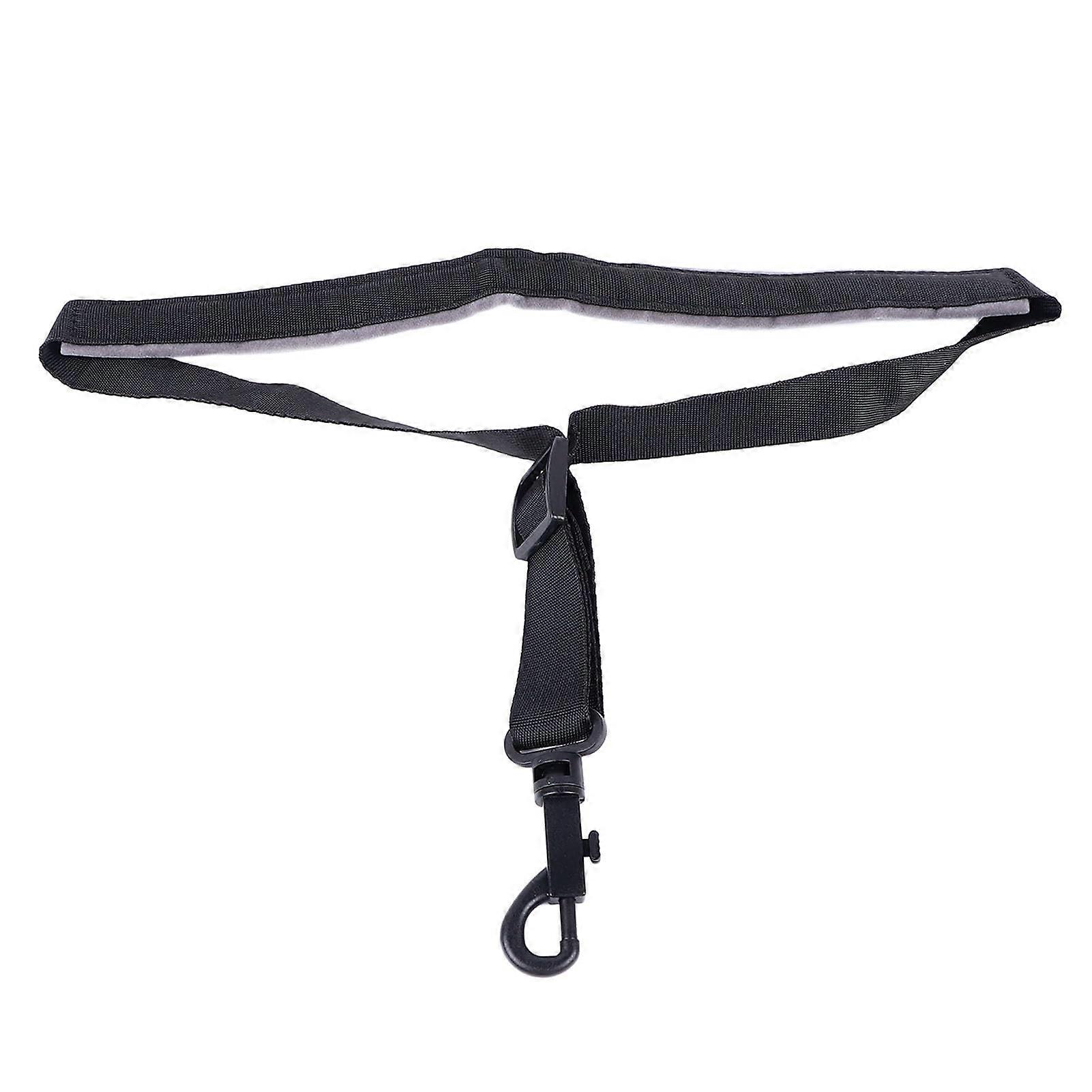 Saxophone Shoulder Strap with Comfortable Flannel Padding, Fully Adjustable Grey Harness for Beginners